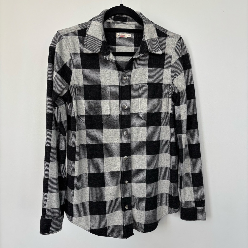 Faherty‎ Buffalo Plaid Button Down Flannel Shirt Size XS